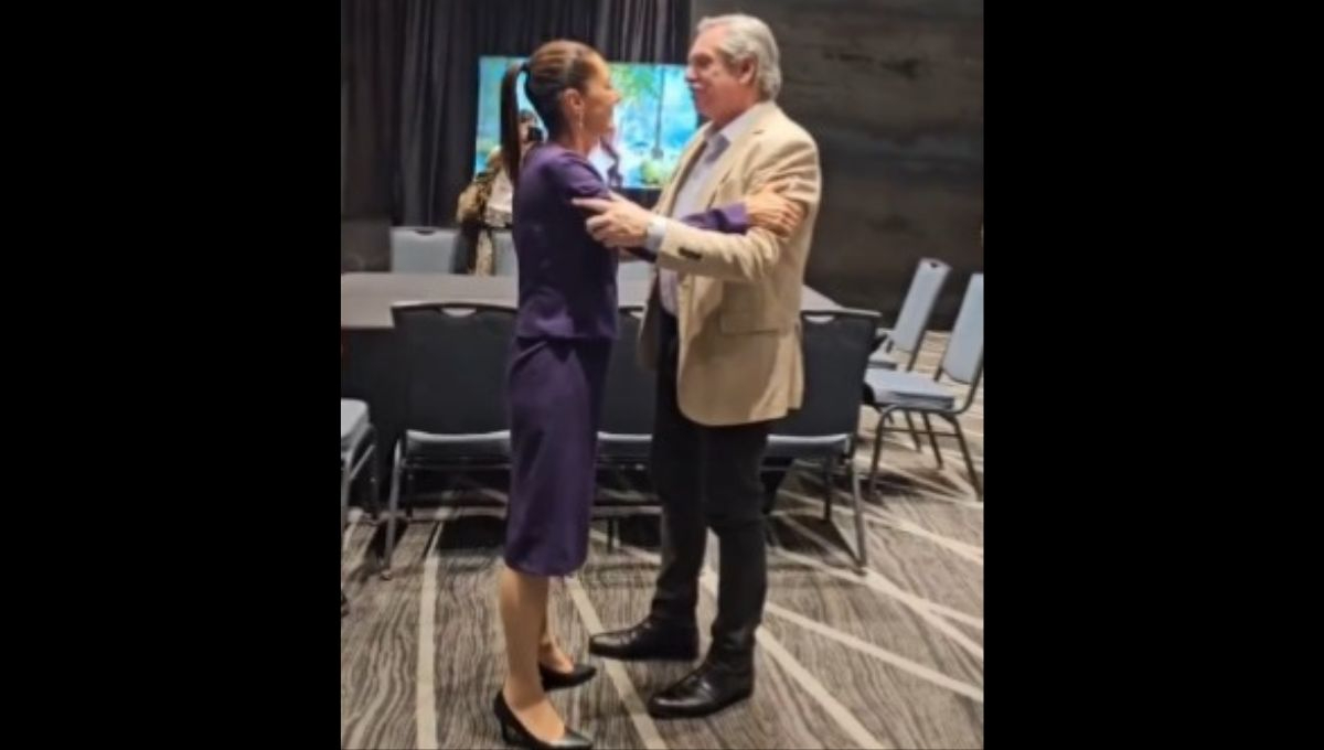 Claudia Sheinbaum es felicitada por Alberto Fernández, ex presidente de Argentina 