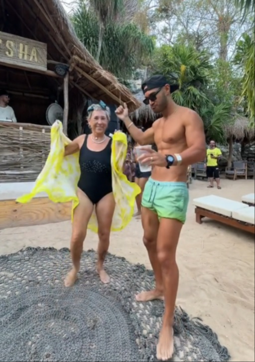 Abuela va a  su primer after en Tulum y esto fue lo que ocurrió: VIDEO