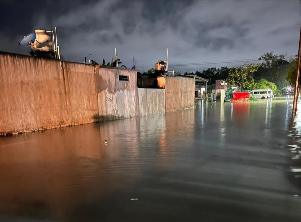 Algunas de las calles inundadas de Chetumal Algunas de las calles inundadas de Chetumal
