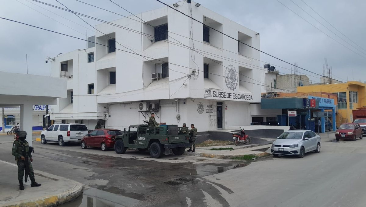 La escopeta fue enviada a la Subsede de la FGR en Escárcega