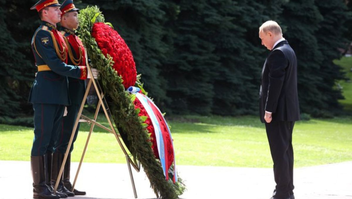 El presidente ruso, Vladimir Putin, Putin honró la memoria de los caídos en el 83 aniversario del comienzo de la invasión nazi