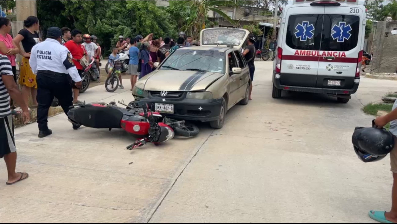 Choque en Campeche deja menores lesionados 