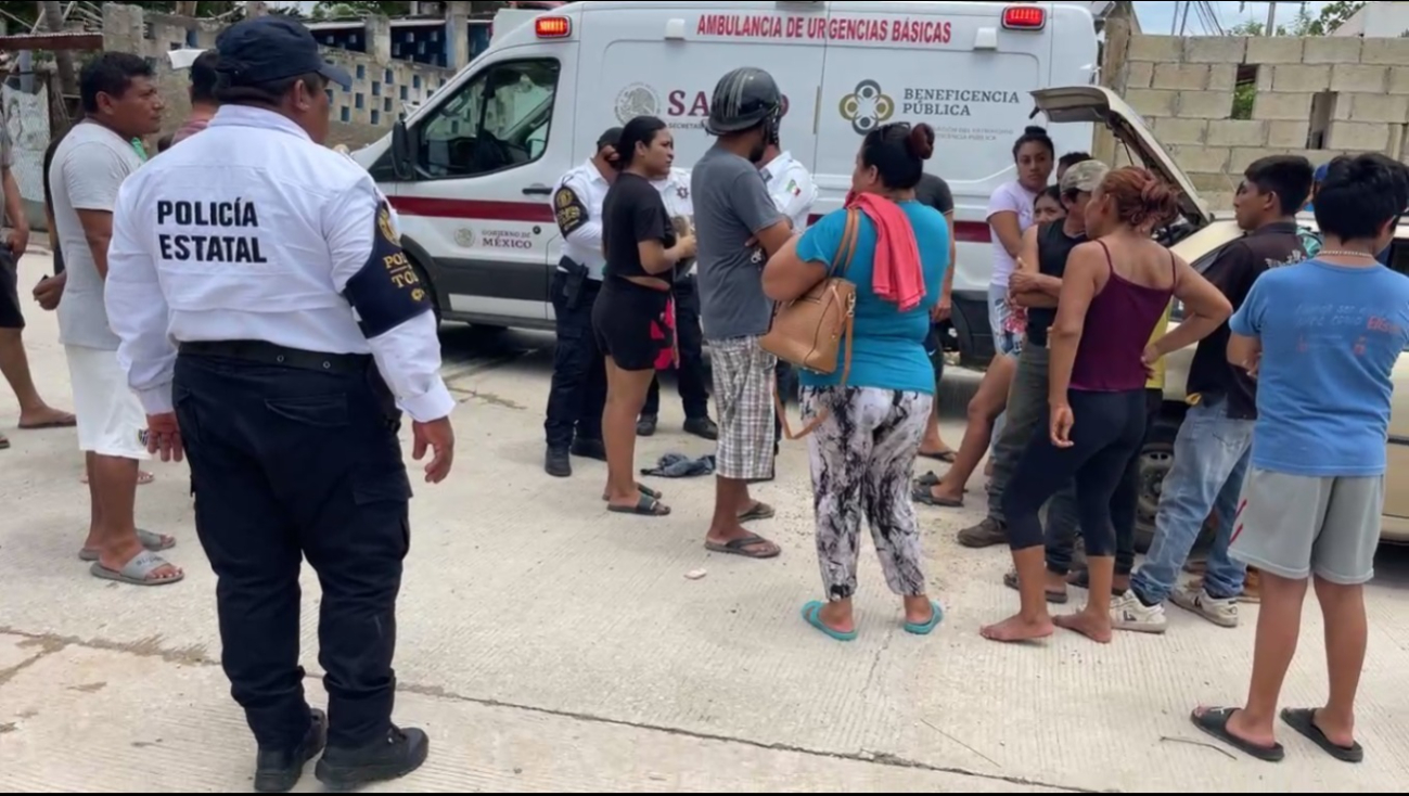 Choque deja menores lesionados Choque deja menores lesionados
