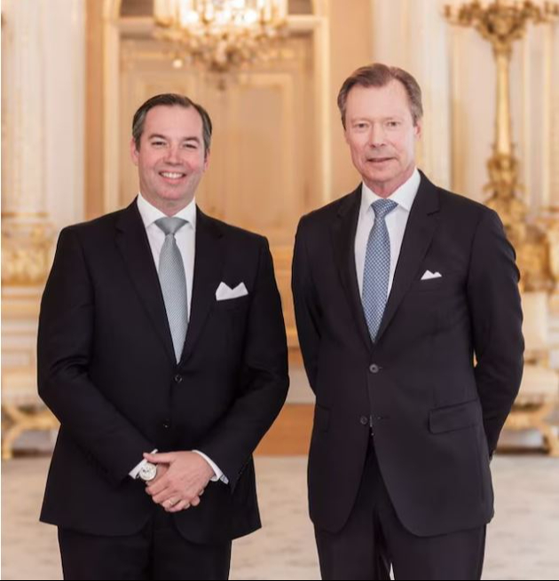 El gran duque de Luxemburgo y el príncipe heredero Guillermo El gran duque de Luxemburgo y el príncipe heredero Guillermo