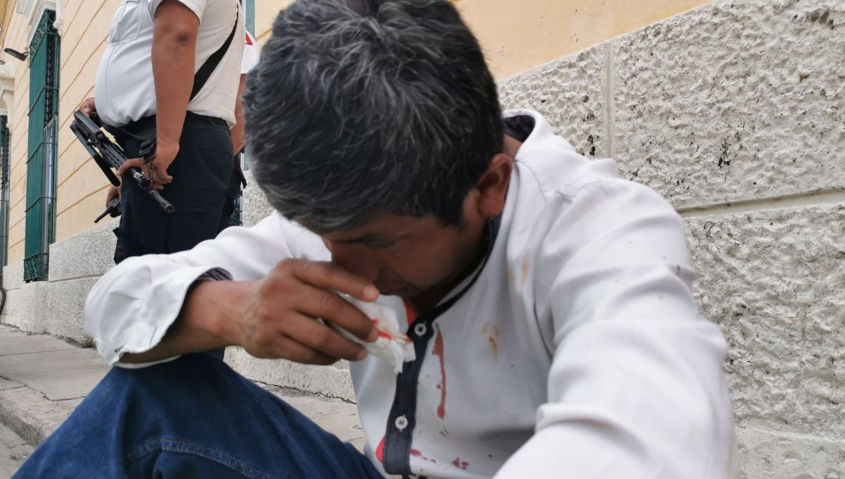 El hombre afectado fue valorado por paramédicos