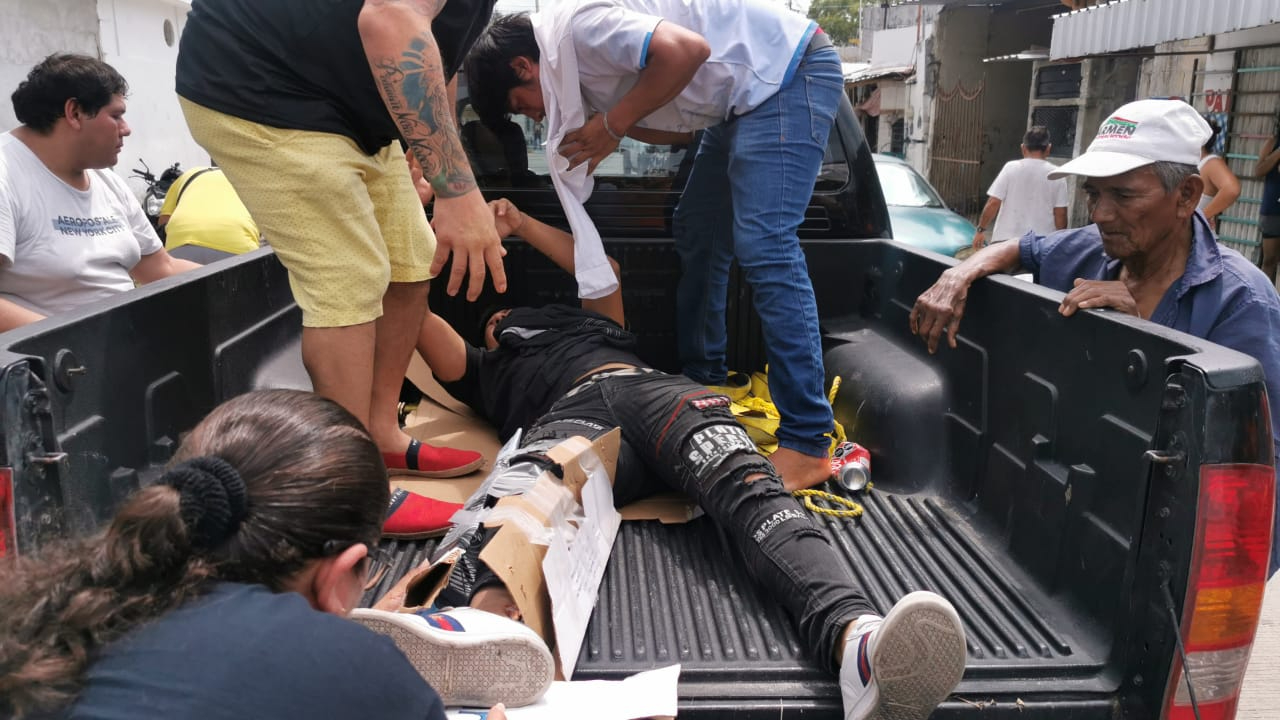 El joven derrapó tras circular a exceso de velocidad El joven derrapó tras circular a exceso de velocidad