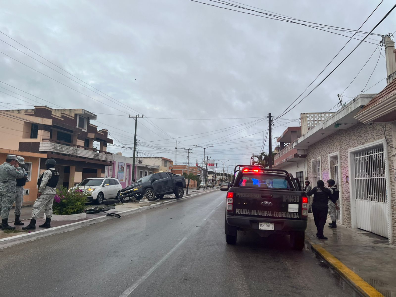 Vista panorámica del accidente en Progreso Vista panorámica del accidente en Progreso