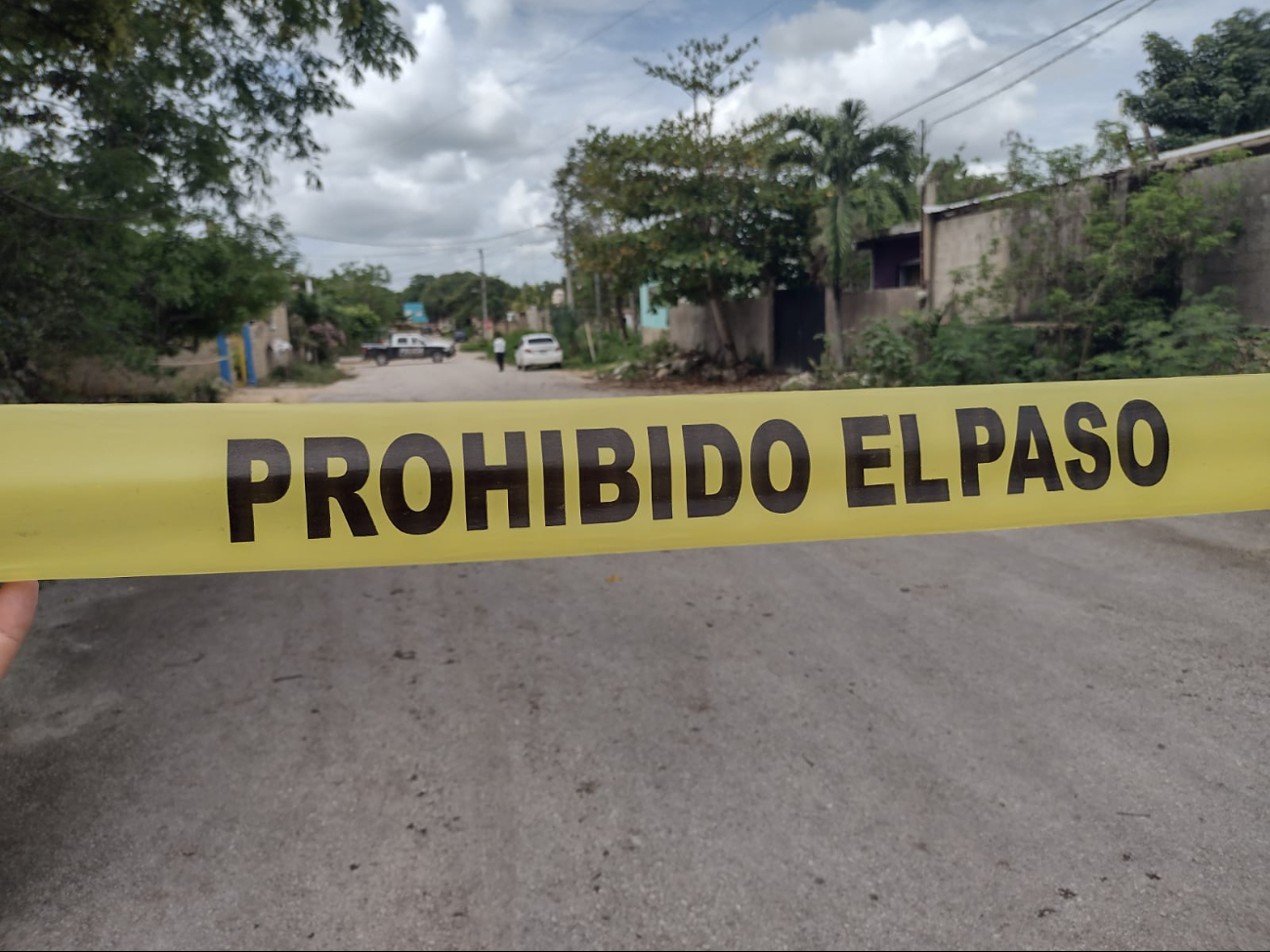 Agentes acordonaron el área en Felipe Carrillo Puerto Agentes acordonaron el área en Felipe Carrillo Puerto