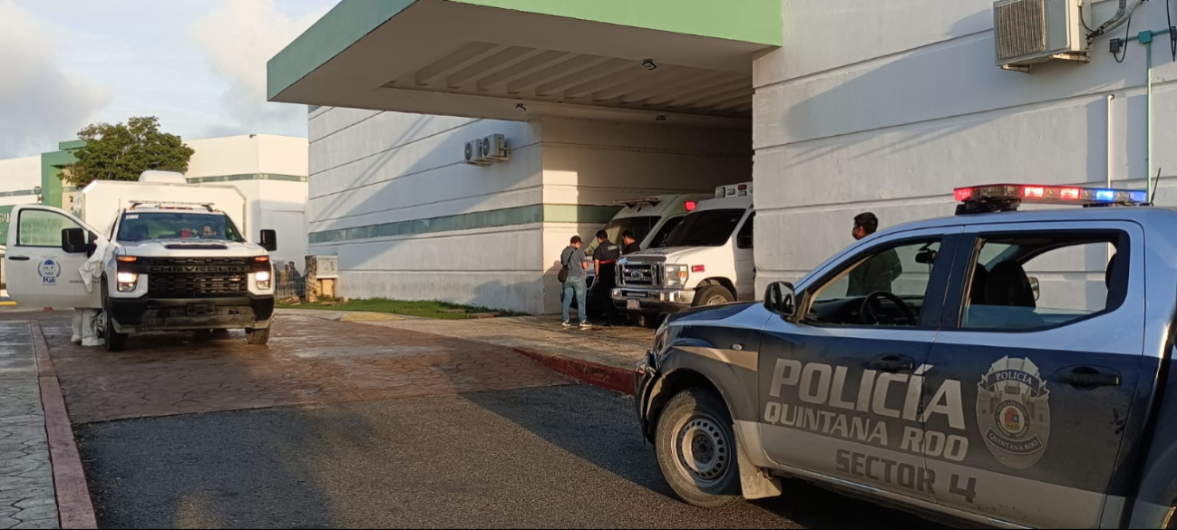 El hombre murió al llegar al hospital de Cancún El hombre murió al llegar al hospital de Cancún