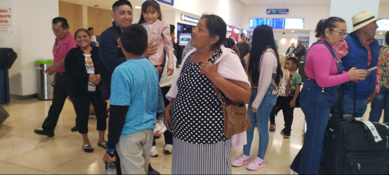 Hay buena afluencia de pasajeros en el aeropuerto de Mérida Hay buena afluencia de pasajeros en el aeropuerto de Mérida