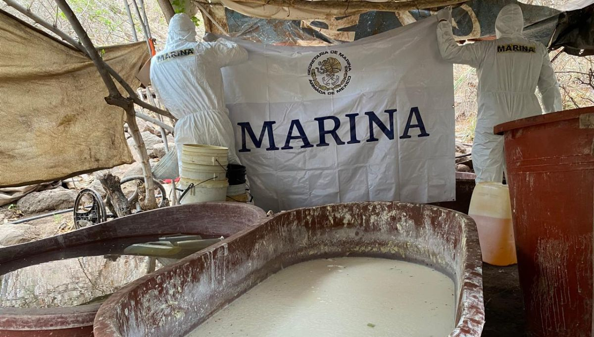 La Secretaría de Marina desmanteló laboratorios de drogas en Culiacán, Sinaloa La Secretaría de Marina desmanteló laboratorios de drogas en Culiacán, Sinaloa