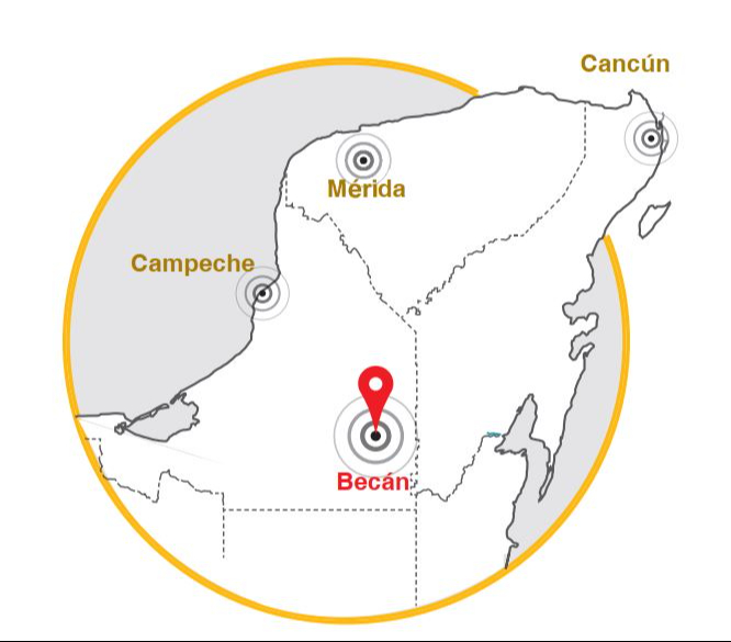 Río Bec, se localiza al Sur de Campeche Río Bec, se localiza al Sur de Campeche