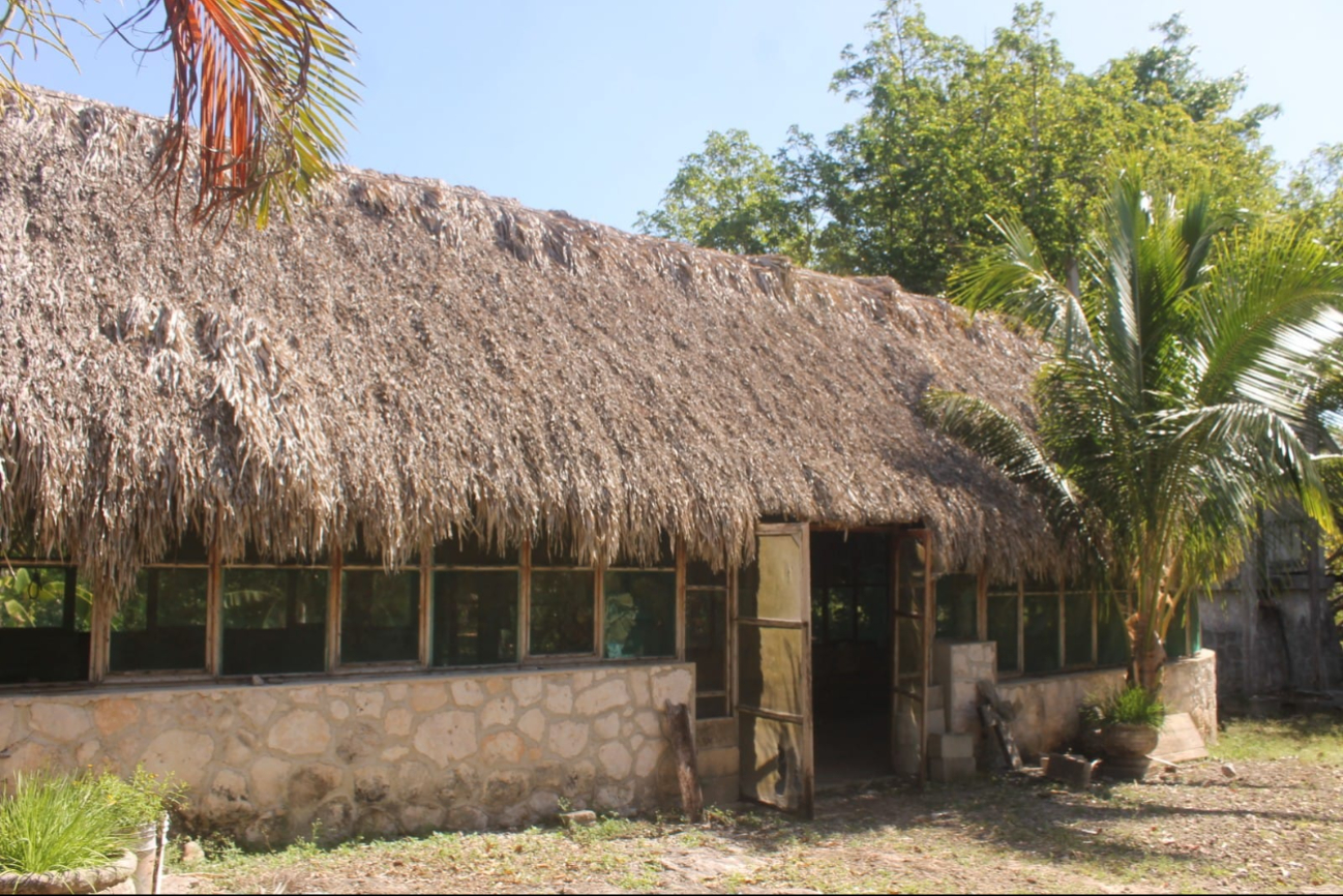 a sala es una estructura con techo de huano donde se registraba a los visitantes a sala es una estructura con techo de huano donde se registraba a los visitantes
