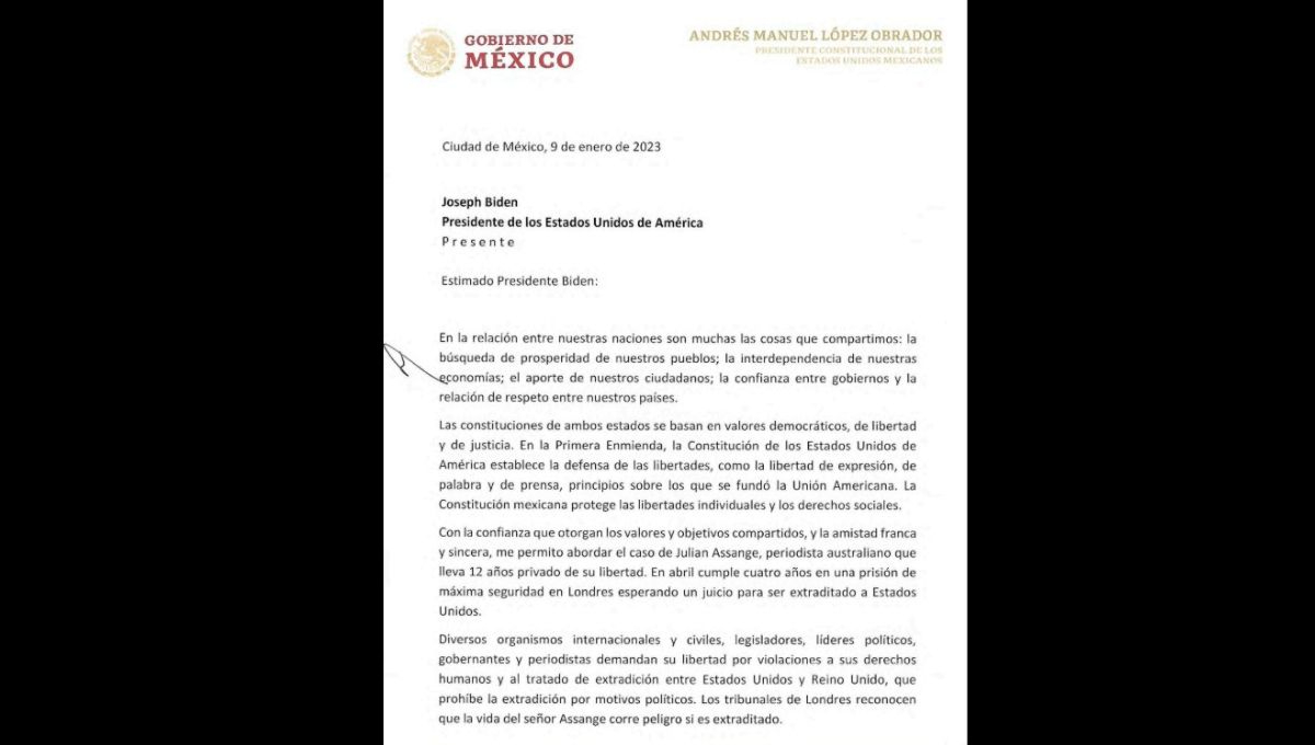 Carta del presidente Andrés Manuel López Obrador a Joe Biden Carta del presidente Andrés Manuel López Obrador a Joe Biden