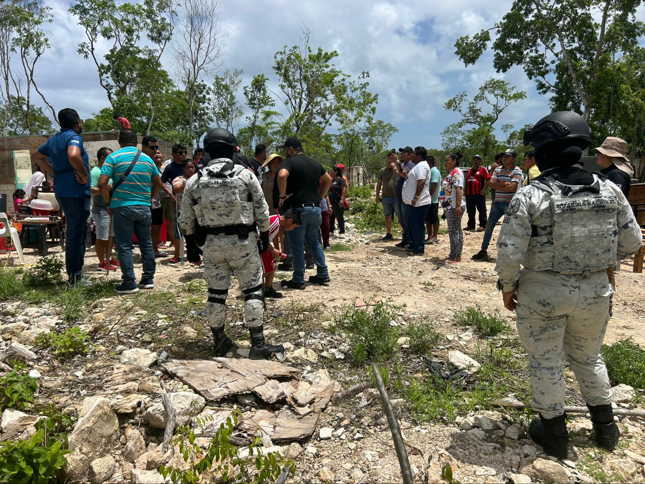 La Guardia Nacional participó en el operativo de desalojo La Guardia Nacional participó en el operativo de desalojo