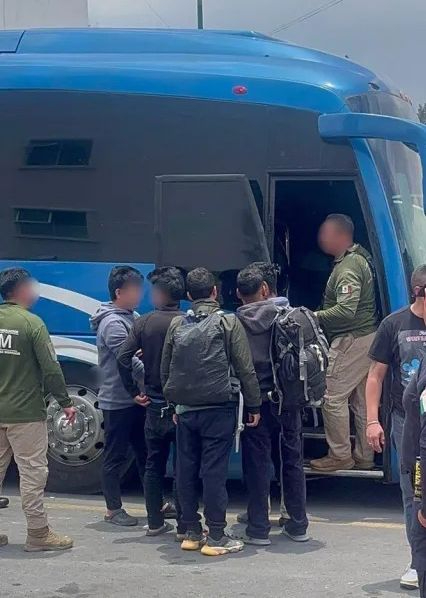 Los migrantes fueron rescatados este miércoles 26 de junio Los migrantes fueron rescatados este miércoles 26 de junio