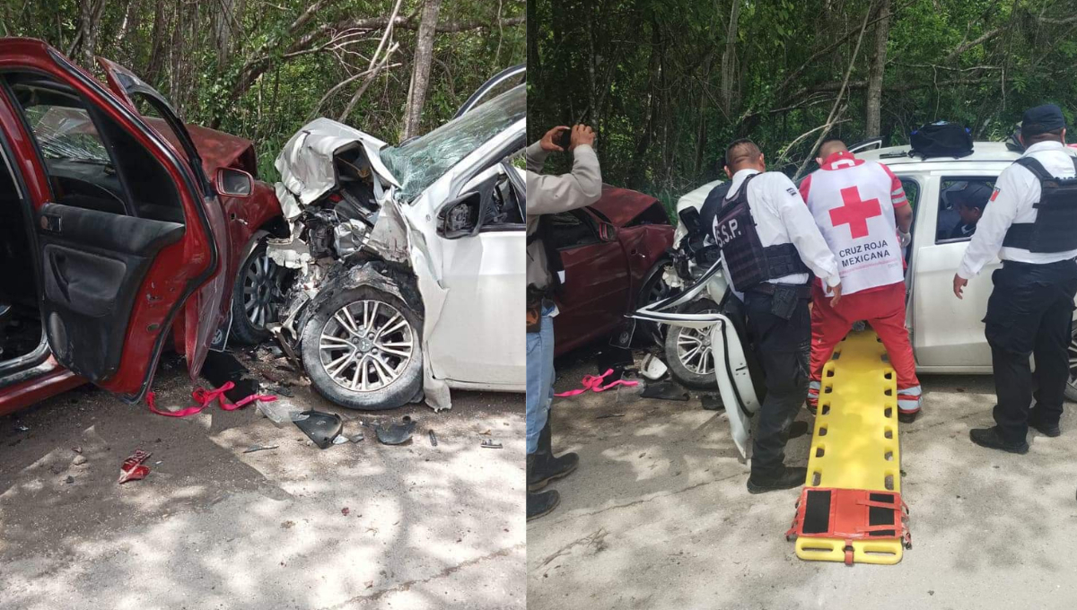 Encontronazo en la  Escárcega-Chetumal deja cinco personas graves, entre ellas dos menores  