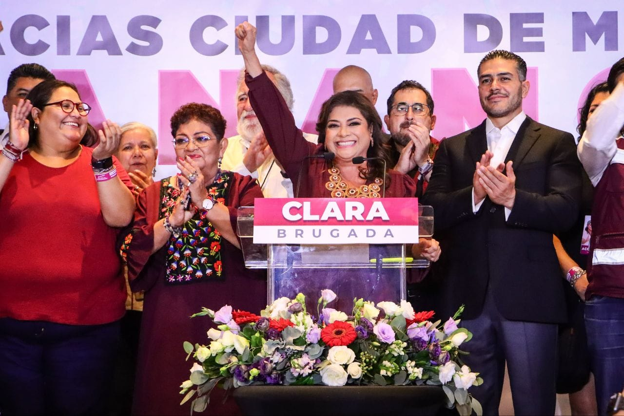 Clara Brugada junto a Citlalli Hernández, Ernestina Godoy y Omar García Harfuch Clara Brugada junto a Citlalli Hernández, Ernestina Godoy y Omar García Harfuch
