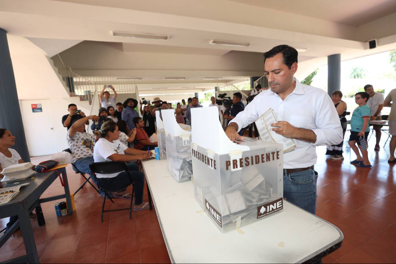 Mauricio Vila durante el proceso electoral del domingo 2 de junio Mauricio Vila durante el proceso electoral del domingo 2 de junio