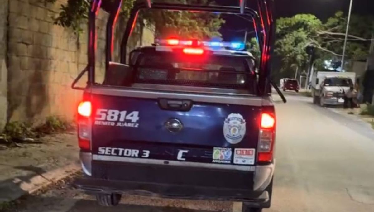 Agentes policiacos atendieron los reportes en Cancún