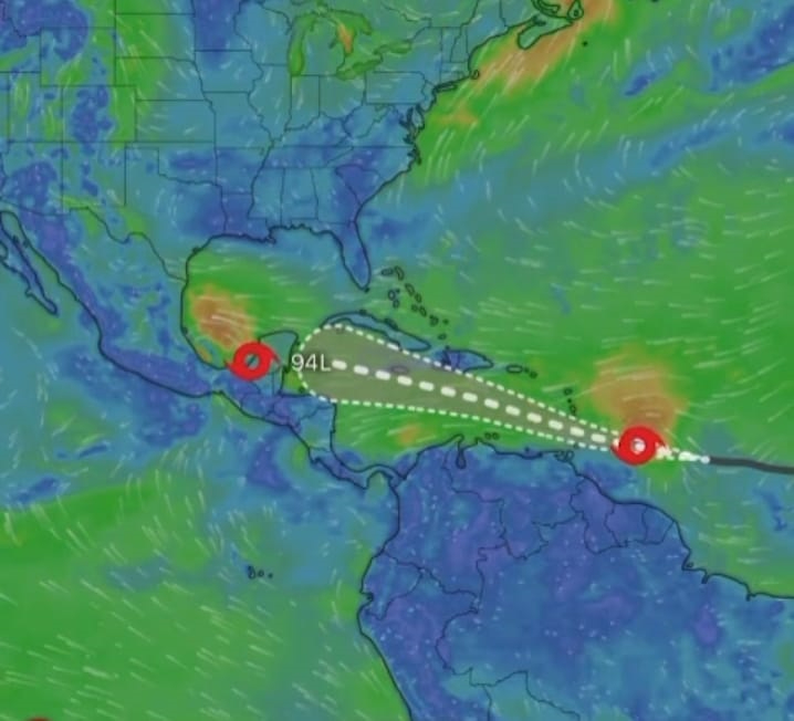 Huracán Beryl dejará lluvias intensas en Campeche; activan alertas de monitoreo
