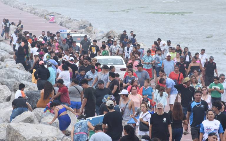 Evacuan a bañistas por avistamiento de cocodrilo
