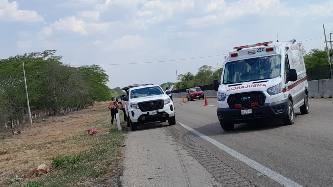 Paramédicos auxiliaron a las personas lesionadas en la carretera federal Paramédicos auxiliaron a las personas lesionadas en la carretera federal