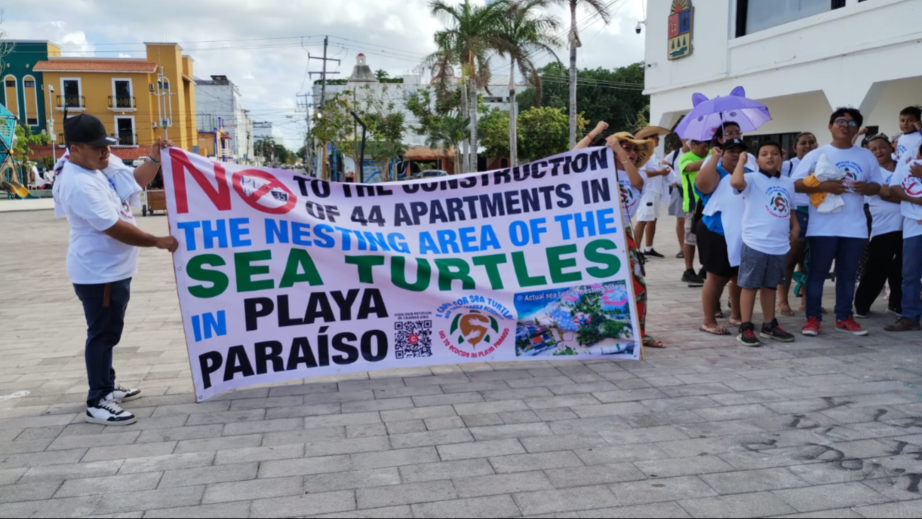 Ambientalistas externaron sus mensajes de protesta a las autoridades de Solidaridad Ambientalistas externaron sus mensajes de protesta a las autoridades de Solidaridad