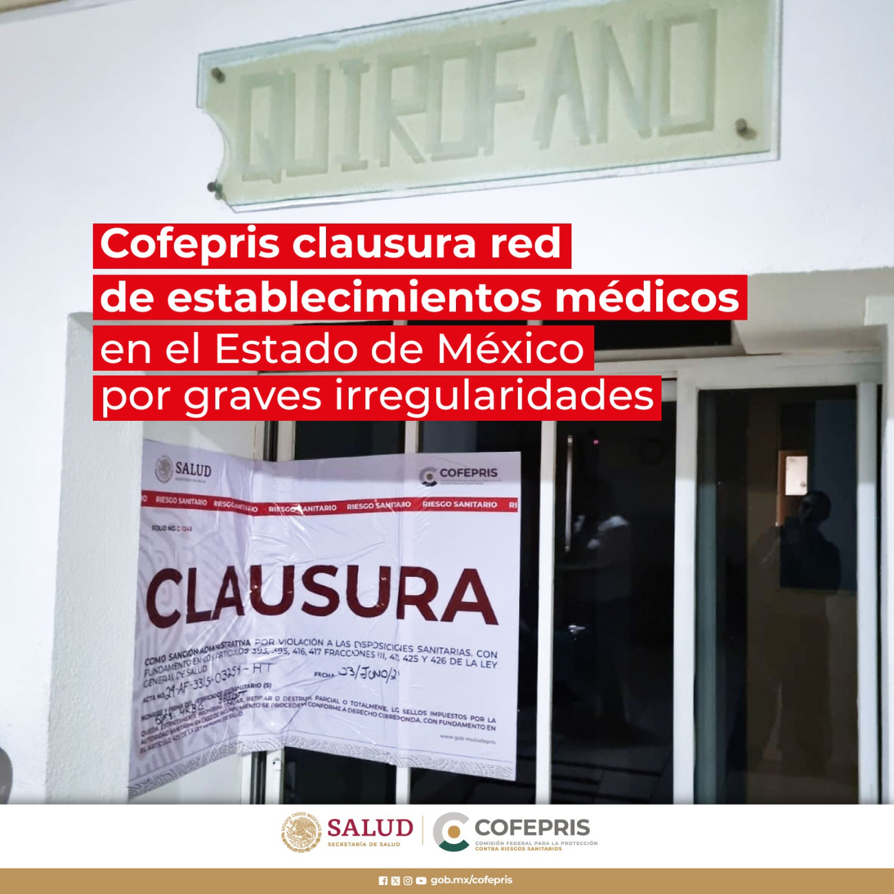 Así luce uno de los inmuebles clausurados en el Estado de México Así luce uno de los inmuebles clausurados en el Estado de México