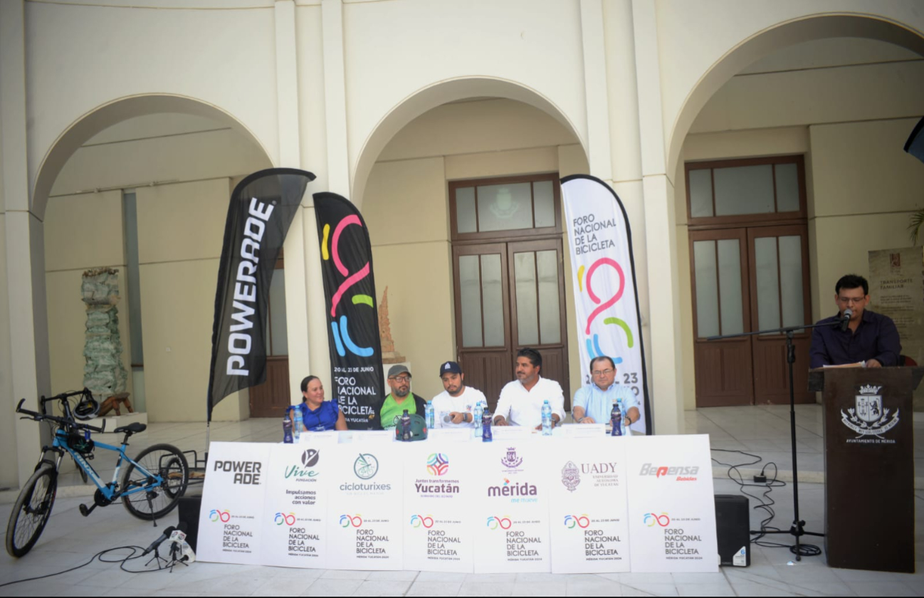 Realizan exposición por el Primer Foro Nacional de la Bicicleta en Mérida