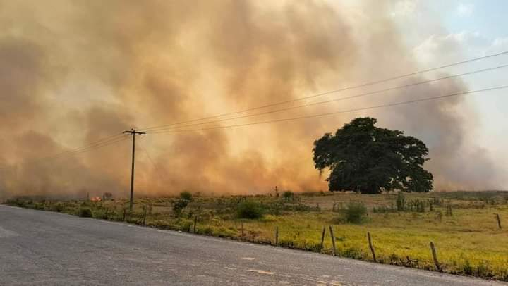 Ganaderos, pescadores y pobladores de Sabancuy "se tiran la bolita" por incendios forestales  