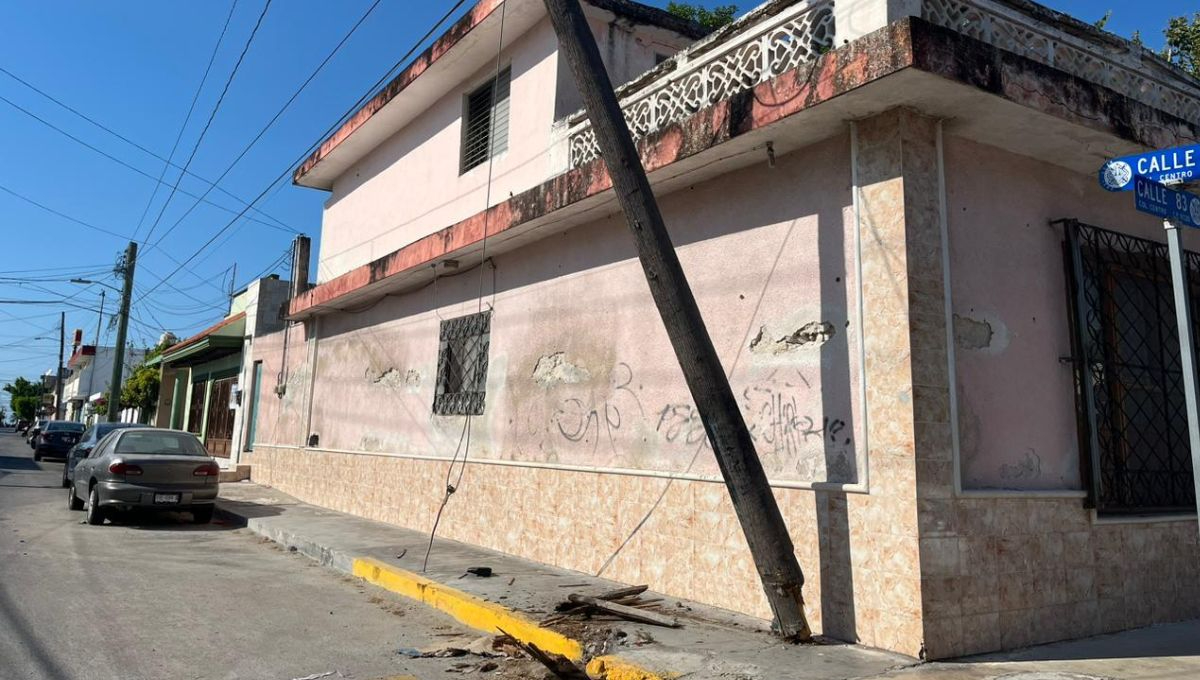 Parte de las afectaciones en Progreso