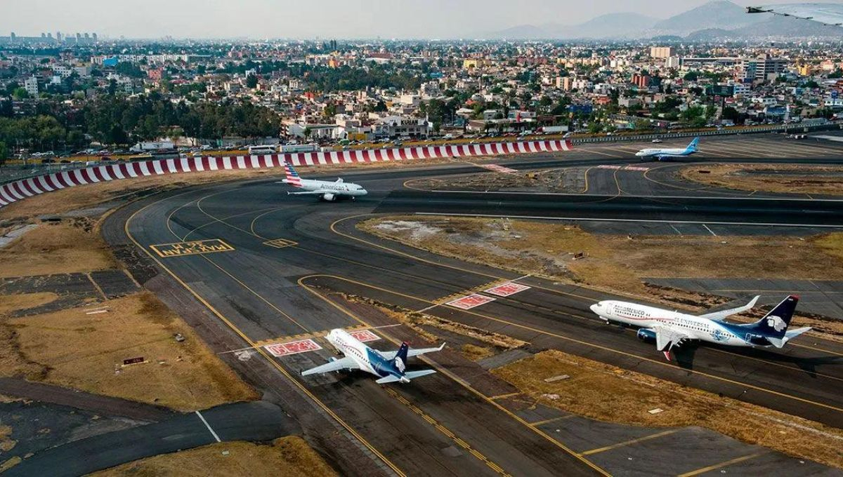 AICM realiza trabajos nocturnos para rehabilitar la pista 05R-23L