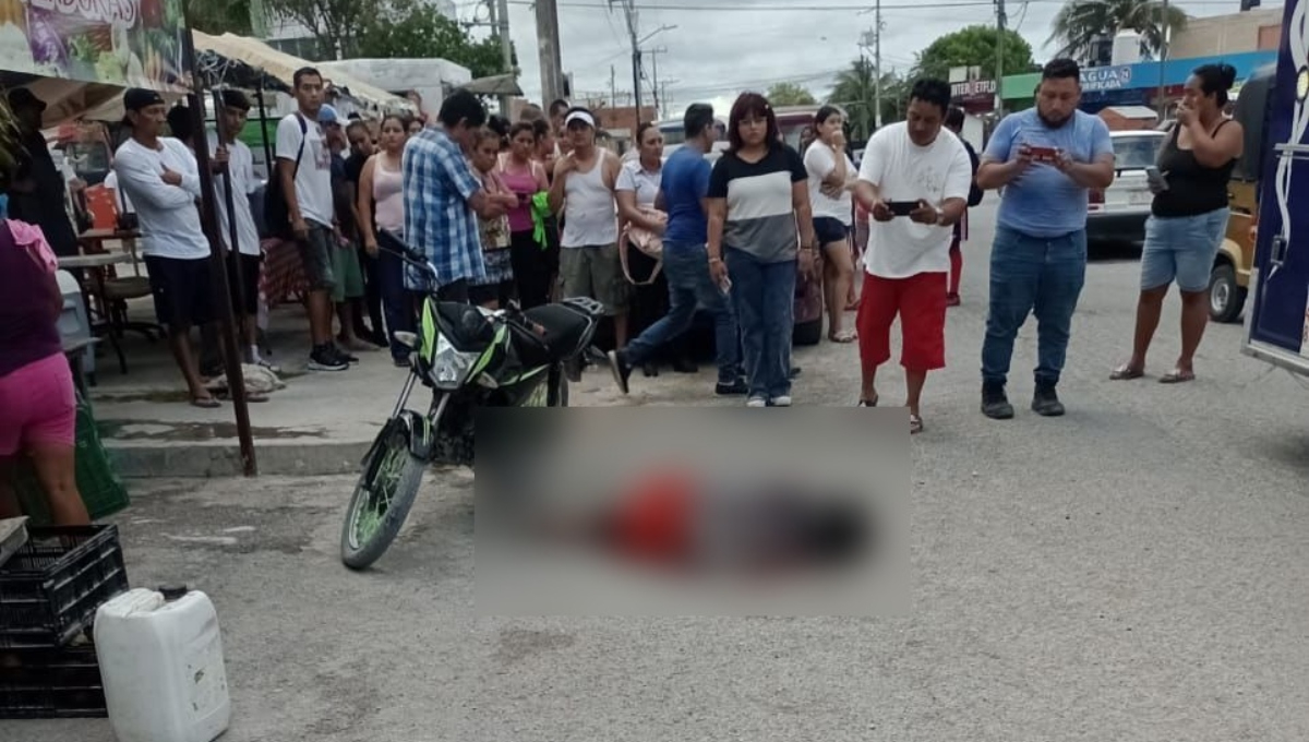 El cuerpo del hombre quedó tendido en la vía pública El cuerpo del hombre quedó tendido en la vía pública