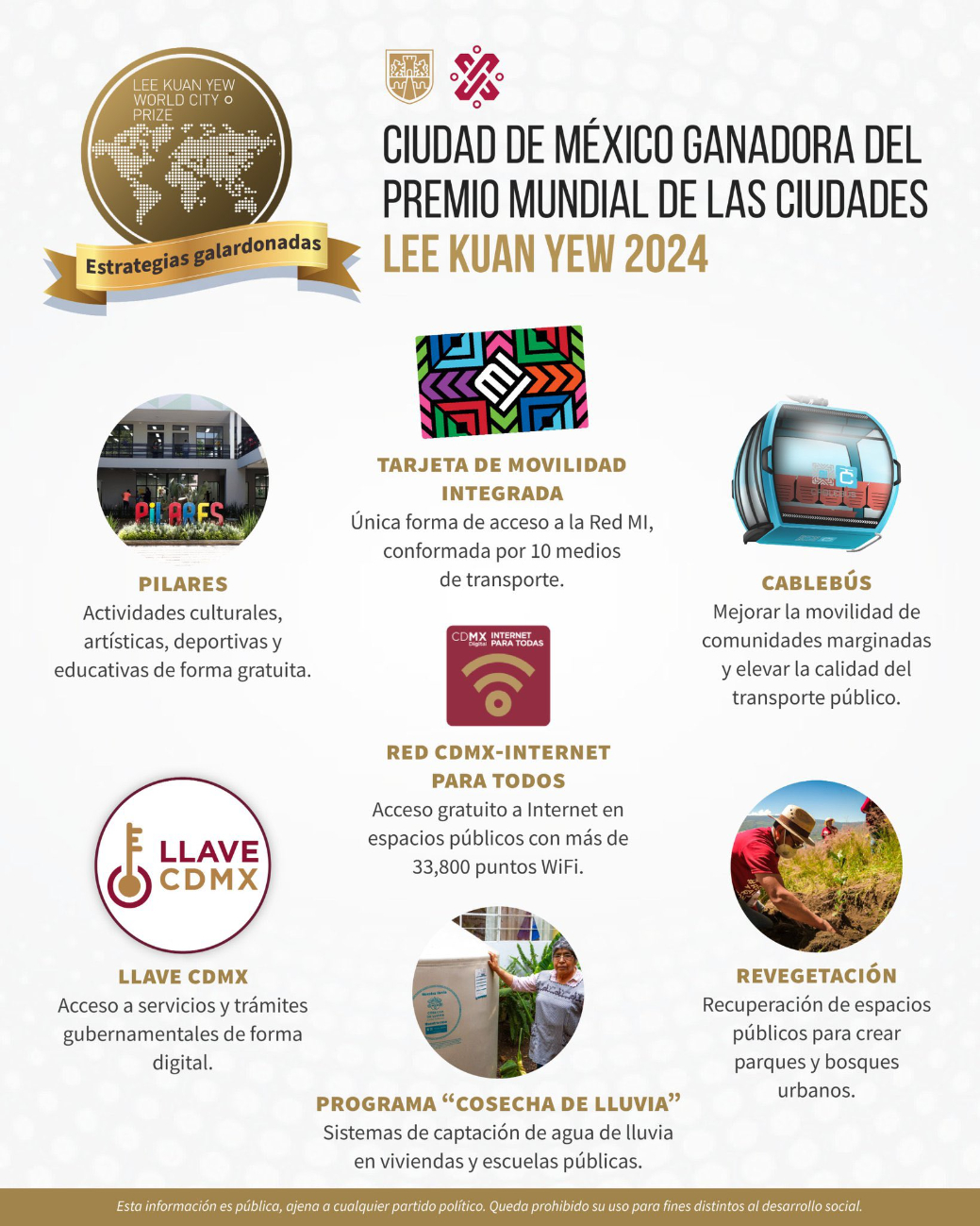 Estas son las razones por las que premiaron a CDMX en Singapur Estas son las razones por las que premiaron a CDMX en Singapur