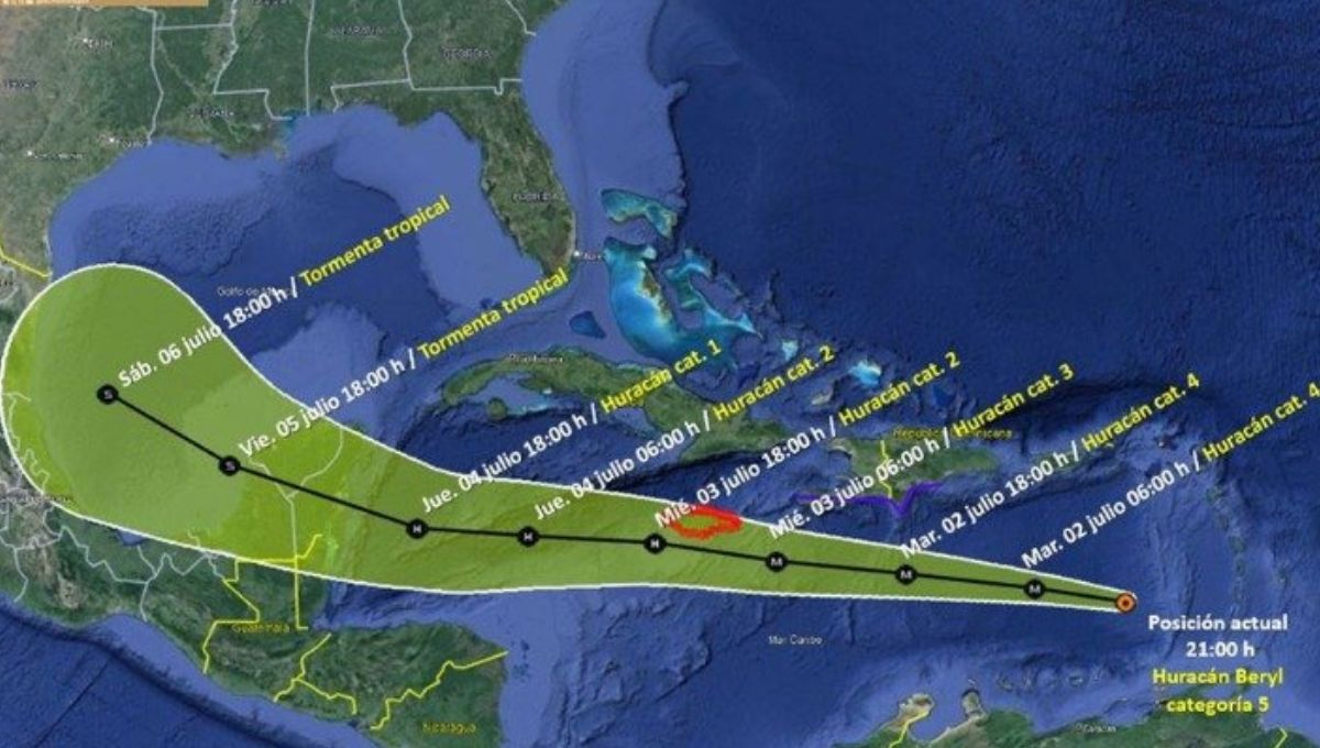 ¿Cuáles serán los puntos críticos en Quintana Roo por el Huracán Beryl?