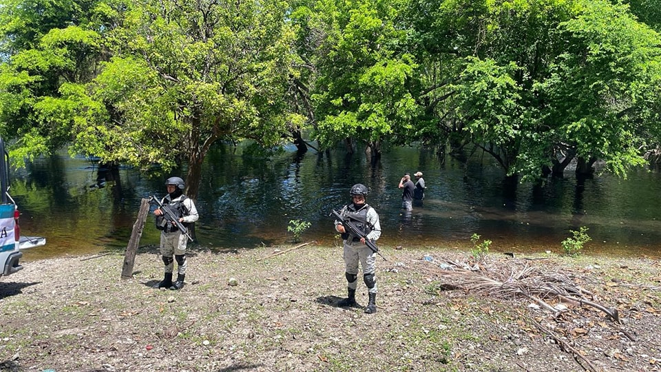 La Guardia Nacional apoya en vigilancia y seguridad. La Guardia Nacional apoya en vigilancia y seguridad.