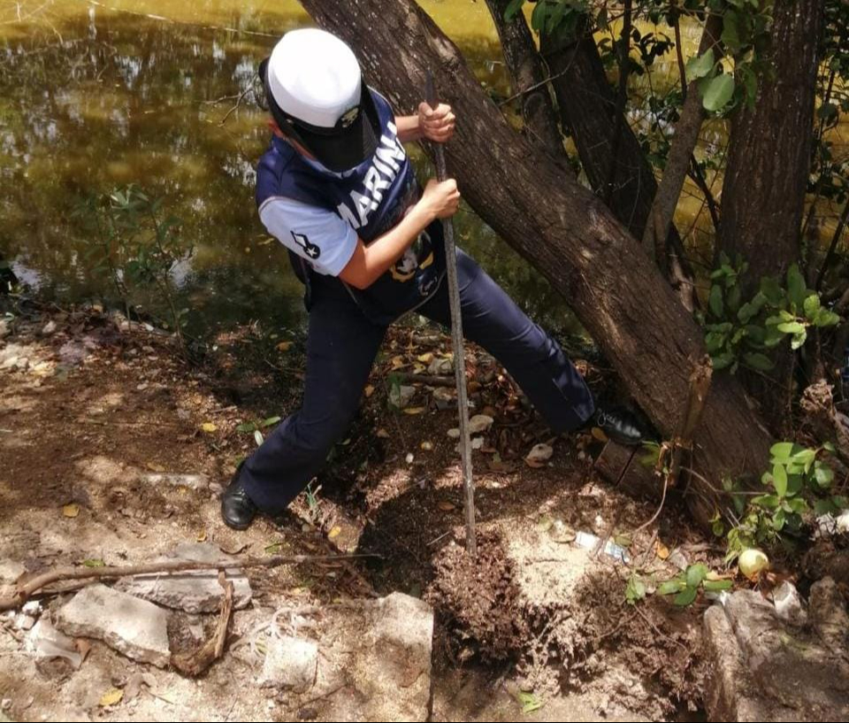 Agentes de la Marina retiran residuos de la ciénega de Progreso Agentes de la Marina retiran residuos de la ciénega de Progreso