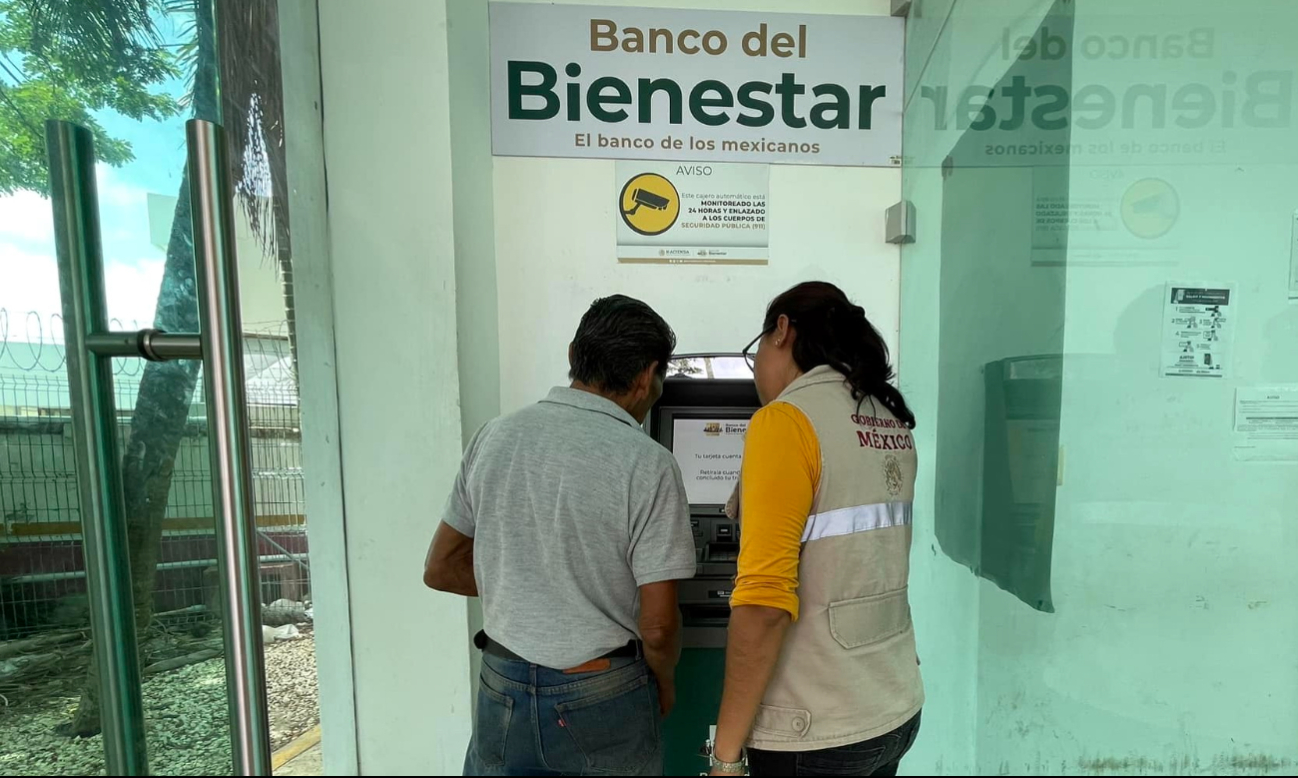   En Campeche, Bienestar llama a cobrar pensiones el sábado para agilizar el proceso  