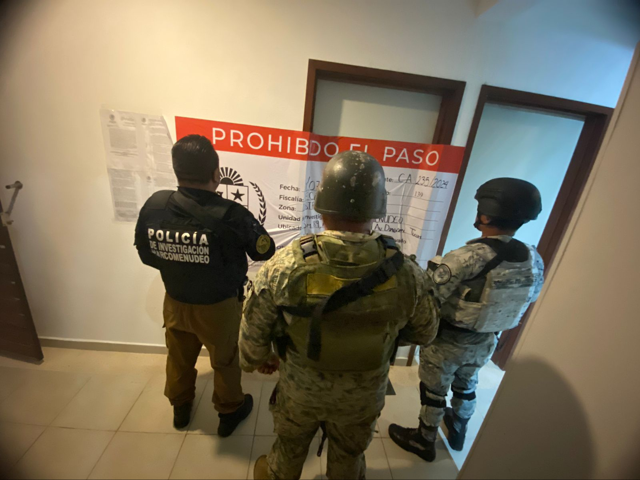 El inmueble fue asegurado por la FGE El inmueble fue asegurado por la FGE