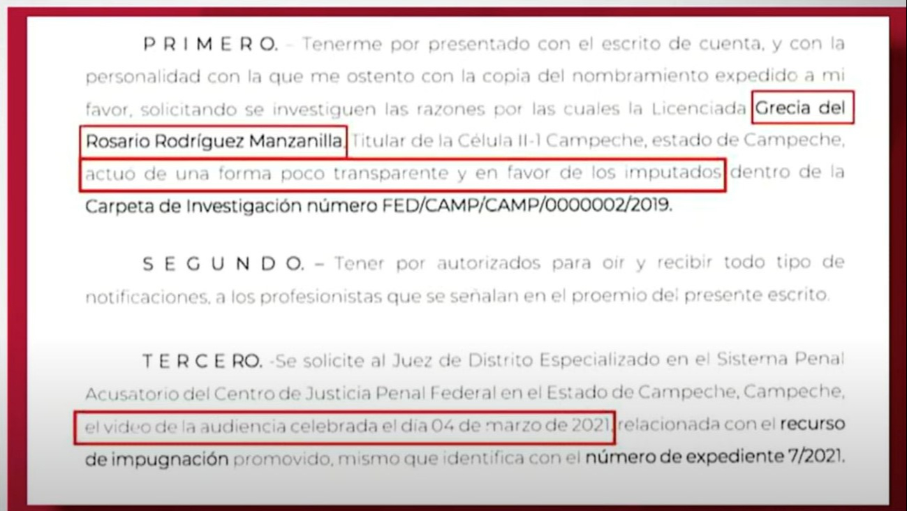 Grecia del Rosario Rodríguez Manzanilla, de la FGR, también es señalada por actuar en favor de imputados relacionados con MC. Grecia del Rosario Rodríguez Manzanilla, de la FGR, también es señalada por actuar en favor de imputados relacionados con MC.