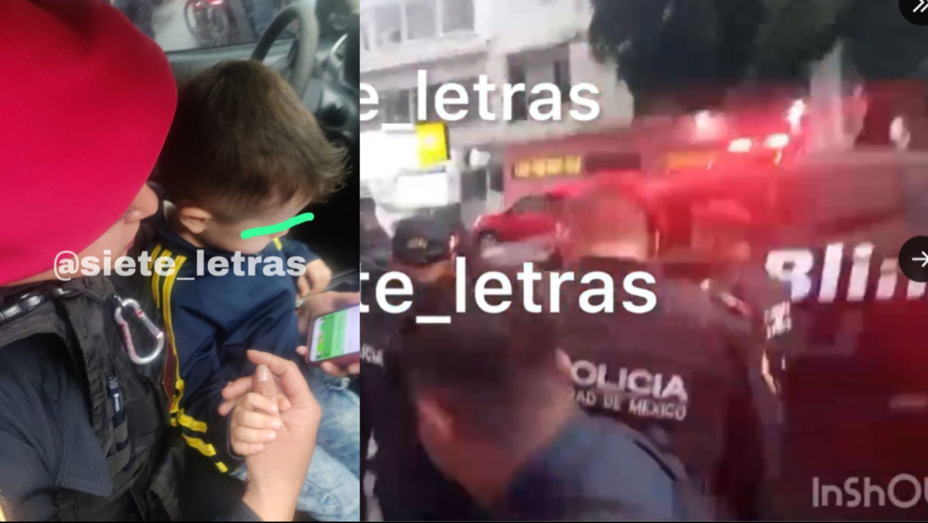 Policía rescata a menor de edad que se encontraba dentro de una camioneta robada en la alcaldía Cuauhtémoc