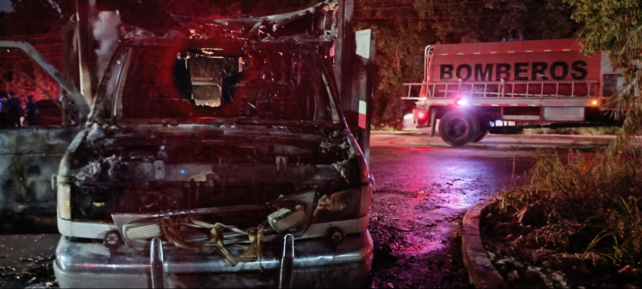 Así terminó la ambulancia en Cancún Así terminó la ambulancia en Cancún