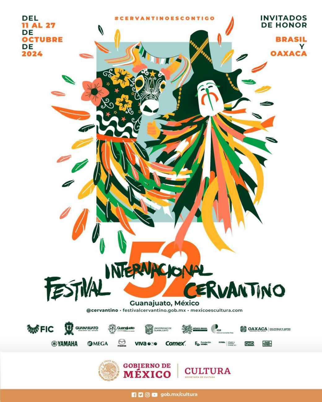 Cartel del Festival Internacional Cervantino de 2024 Cartel del Festival Internacional Cervantino de 2024