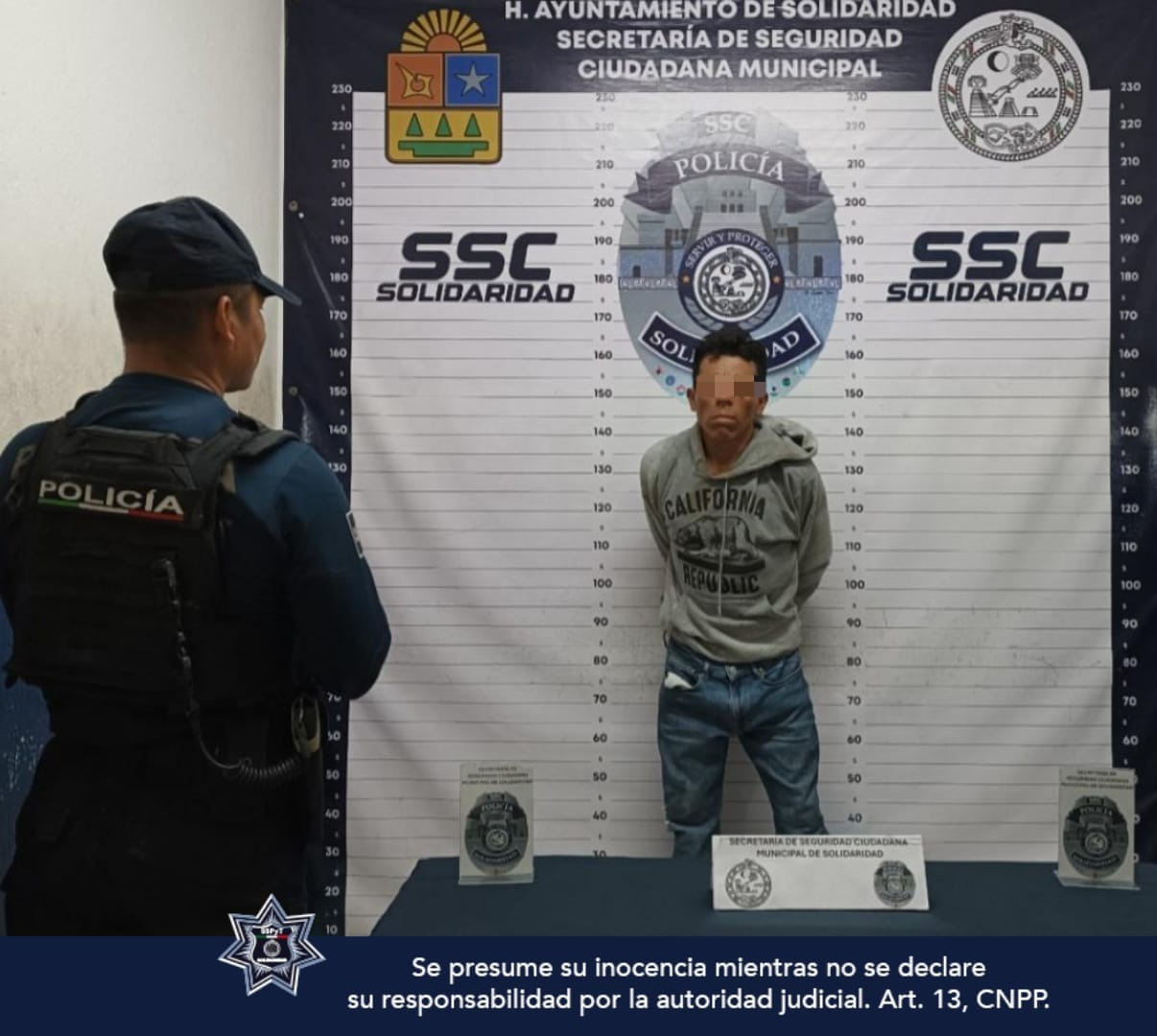 El hombre había sido capturado en Playa del Carmen El hombre había sido capturado en Playa del Carmen