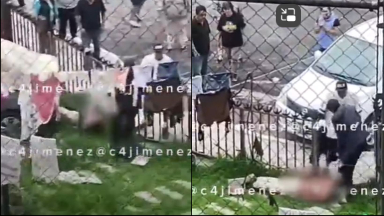 Filtran video de hombre vengándose del amante de su esposa en Cuajimalpa