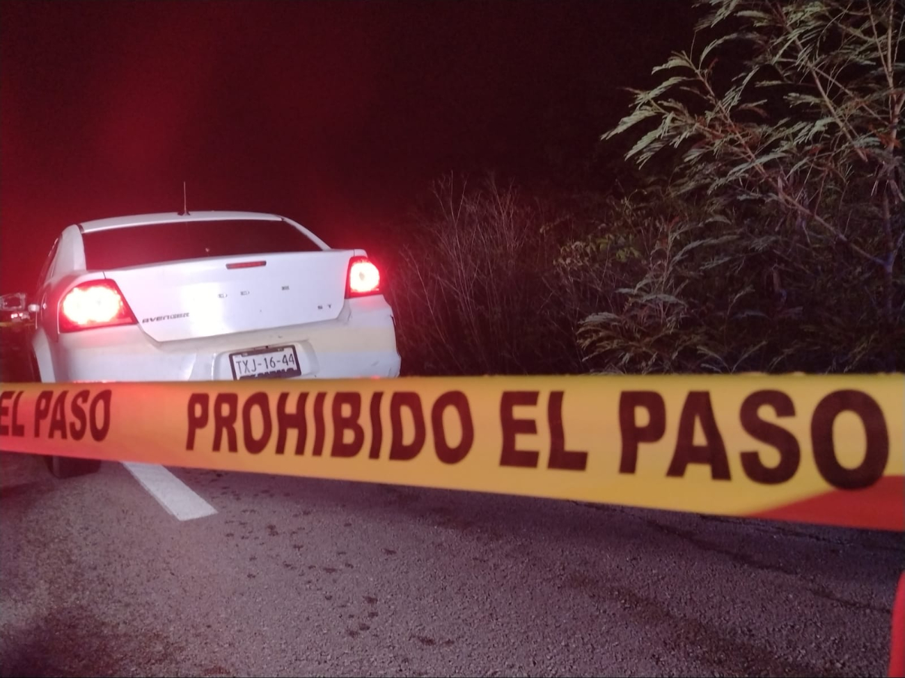 Los hombres armados huyeron del lugar