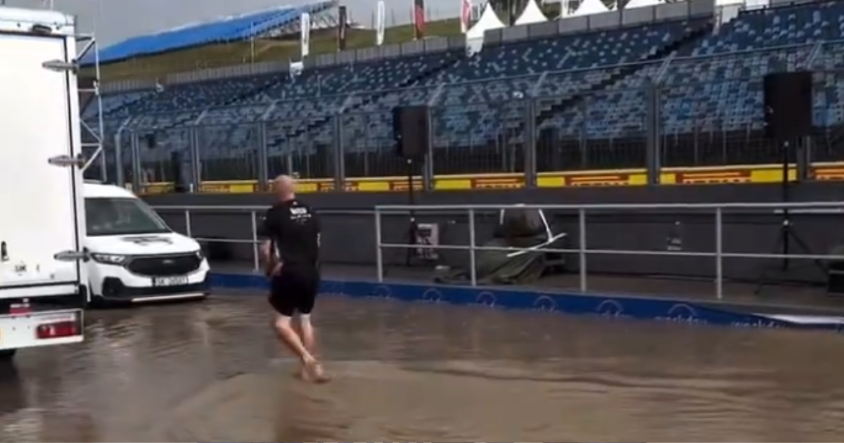   GP de Hungría: Fuertes lluvias inundan la pista y los paddocks ¿Habrá carrera?   