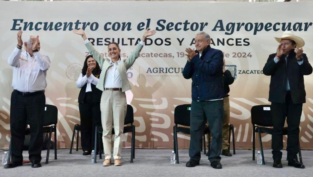 Claudia Sheinbaum, virtual presidenta electa, acompaña al presidente Andrés Manuel López Obrador en una gira por el estado de Zacatecas Claudia Sheinbaum, virtual presidenta electa, acompaña al presidente Andrés Manuel López Obrador en una gira por el estado de Zacatecas