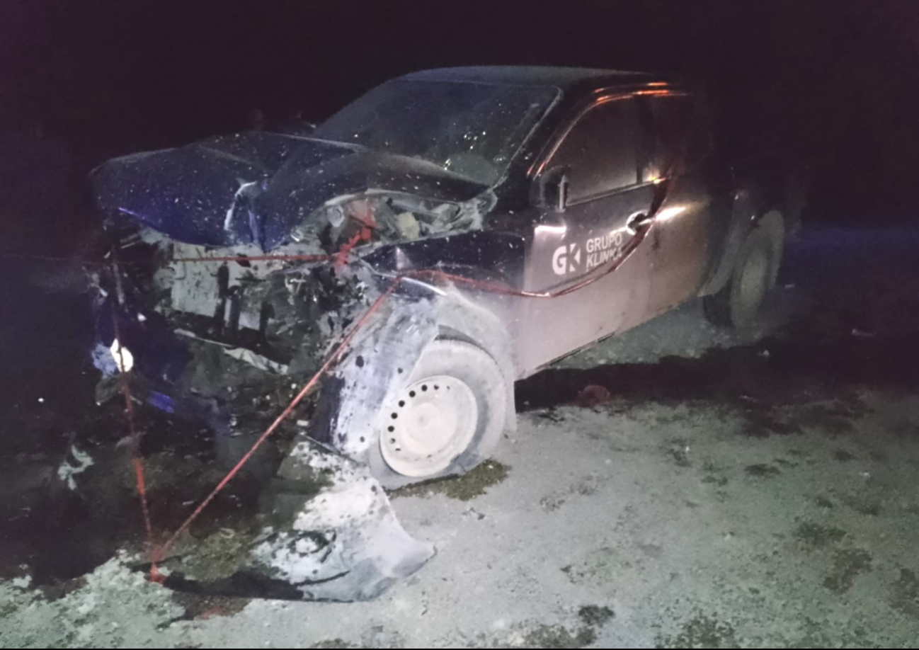 La GN no pudo sancionar al conductor del tractocamión porque se refugió en una propiedad privada. La GN no pudo sancionar al conductor del tractocamión porque se refugió en una propiedad privada.